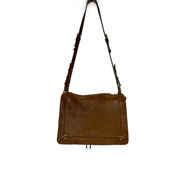 Jerome Dreyfuss Albert Messenger Crossbody Bag Brown Leather - Picture 3 of 16